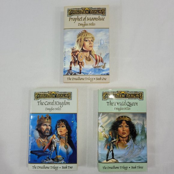 AD&D Forgotten Realms Druidhome Trilogy 3 Paperback Novel Books Douglas Niles - Picture 2 of 2